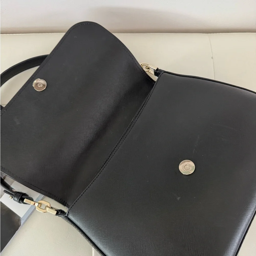kate spade Black Leather Shoulder Bag with Gold Hardware - Picture 11 of 14